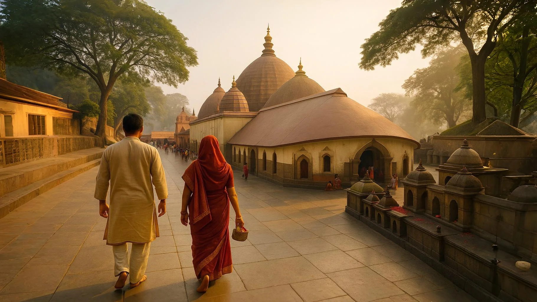 Devotees at Kamakhya Temple following Kamakhya do's and don’ts for a peaceful and respectful visit