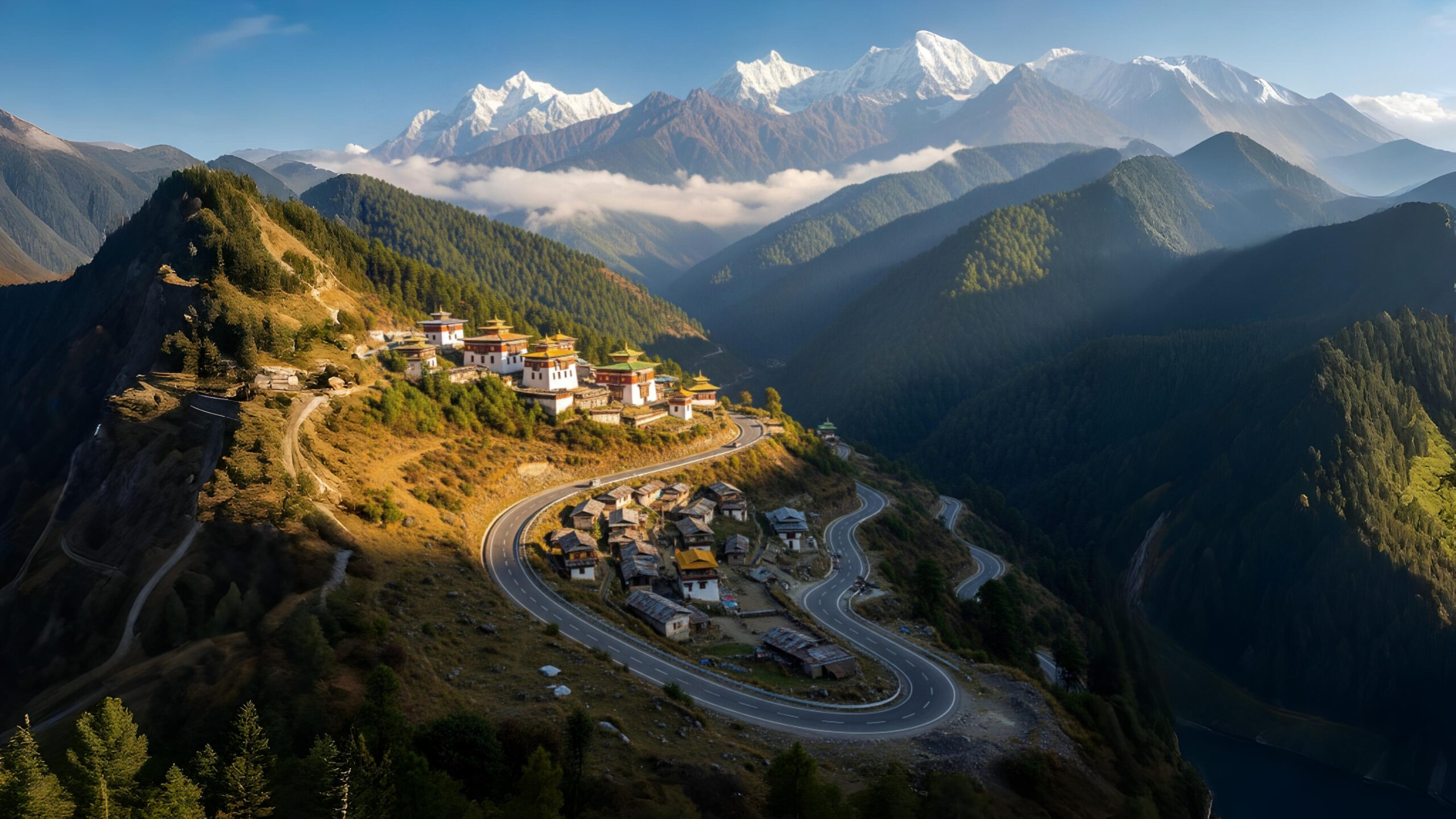 Guwahati to Tawang road trip, entitled " A Scenic Road Trip to the Heart of Monastic Magic."