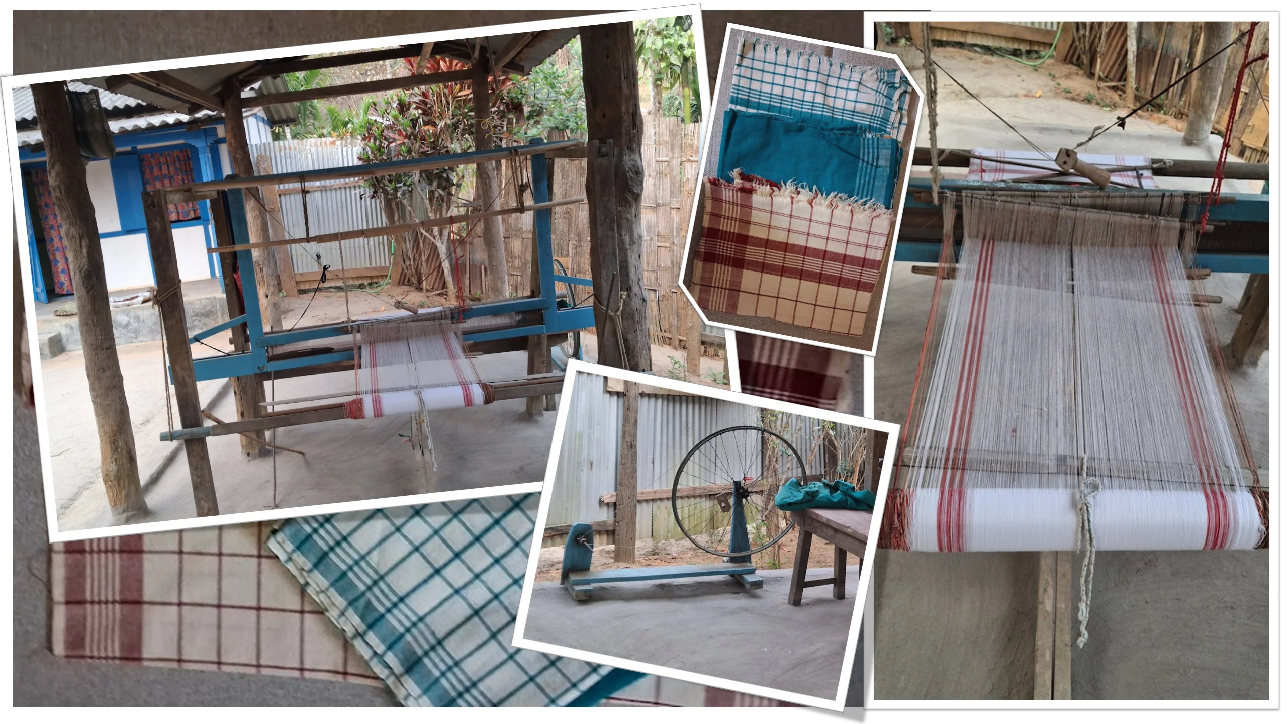 Rabha handloom and gamocha weaving at Nasiriba homestay