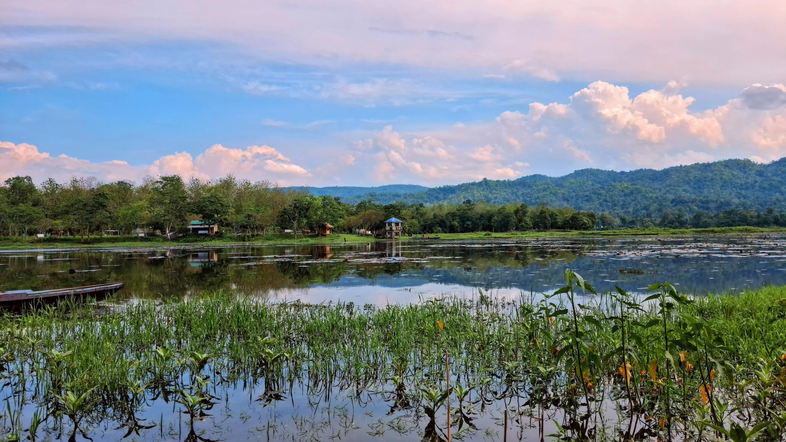 Chandubi Lake Picnic Side viewed from Chandubi Lake View Homestay Side